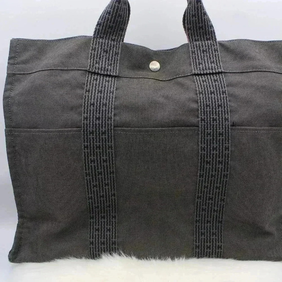 Hermès  Genderless Grey Canvas GM Tote - Picture 4 of 13